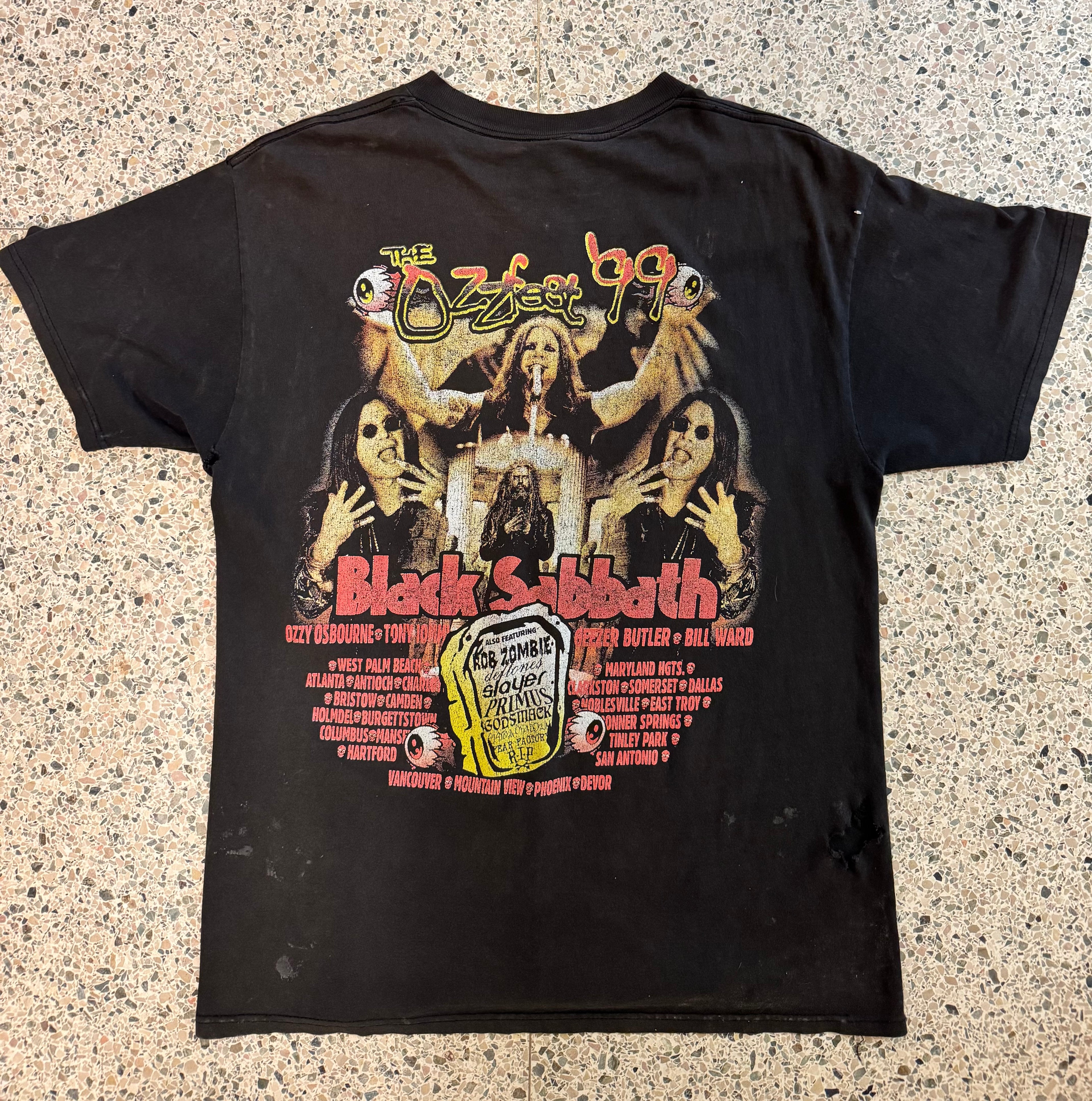 vintage 1999 Ozzfest band shirt